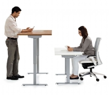 Height-adjustable table